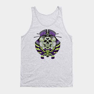 skull japanese geisha Tank Top